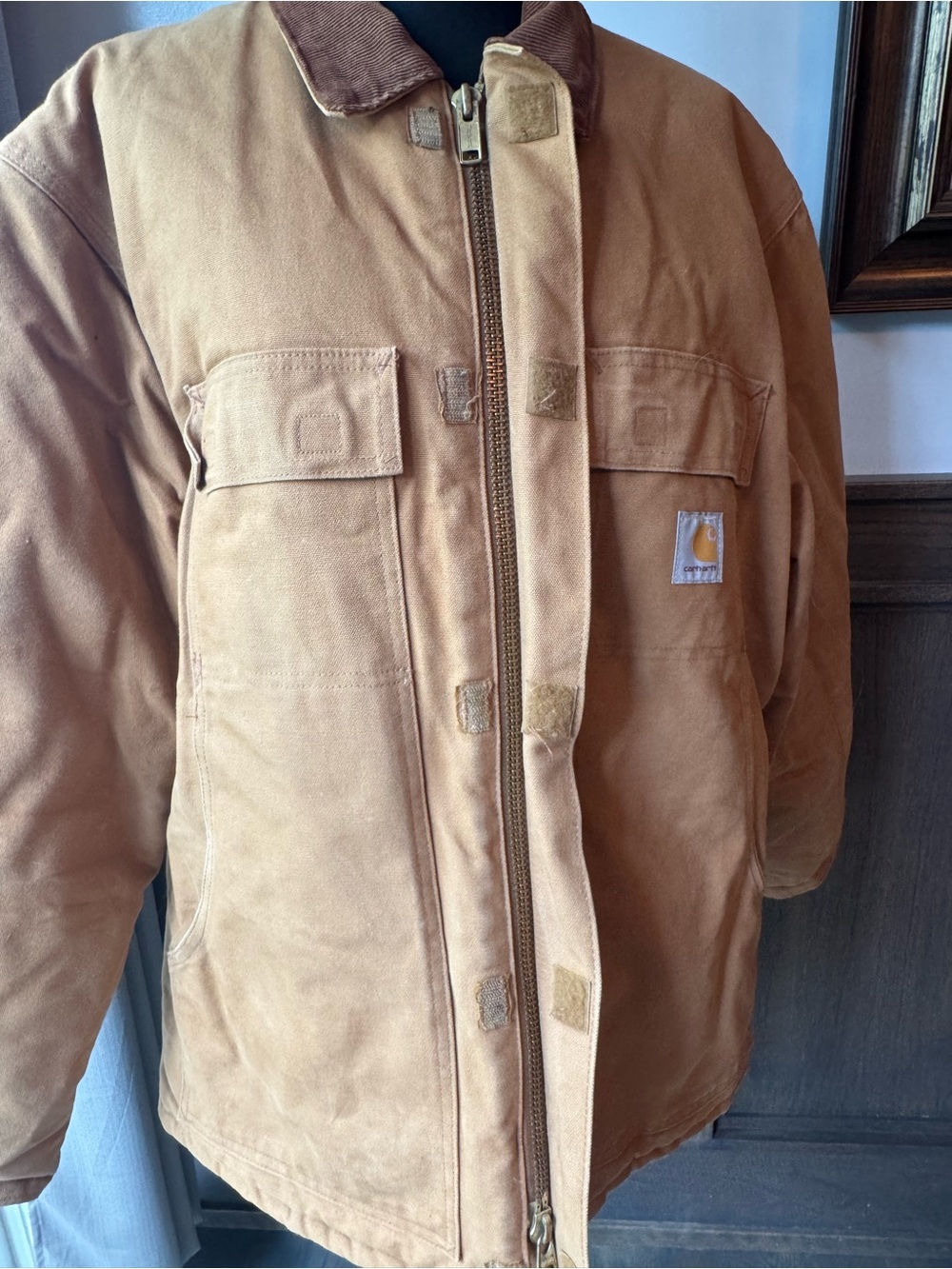 Vintage 2000s Carhartt C03 BRN Arctic Traditional Coat Size 46 XL - Picture 7 of 9
